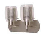 New Hampton Bay Lettie 2-LIGHT Brushed Nickel Vanity. Fixed Price $45.00.