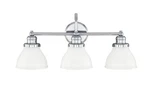 Capital Lighting 8303CH-128 Baxter Vanity Chrome, Milk Glass. Fixed Price $155.00.