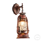 Rustic Wall Sconce Lighting Lantern Mounted With Glass Lampshade For Hallw. Fixed Price $59.18.