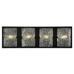 Varaluz Morgan Bath Vanity Light, Black/clear Piastra - 376B04BL. Fixed Price $399.20.