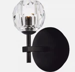 Alsy 10 In. 1-LIGHT Black Sconce With Clear Captured Glass SHADE(24300-001). Fixed Price $31.27.