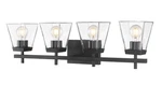 Z-lite 819-4V Lauren Light 31"W Vanity Black. Fixed Price $426.00.