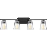 Savoy House Lighting 8-1020-4-BK Calhoun Bathroom Vanity Black. Fixed Price $215.90.