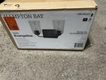 Hampton Bay Evangeline 13-5/8 In. 2-LIGHT Modern Bronze Bathroom Vanity. Fixed Price $34.30.