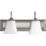 Quorum Light 18' Vanity, Nickel/satin Opal 5104-2-65. Fixed Price $78.40.
