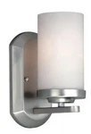 Vaxcel Oxford 1 Light Vanity Wall Sconce Brushed Nickel Frosted Opal Glass. Fixed Price $44.95.