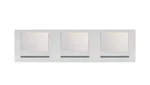 Home Decorators Alberson 3-LIGHT Integrated Led Chrome Bathroom Vanity. Fixed Price $59.95.