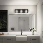 Artika Crystal Cube 20 In. Matte Black Integrated Led Bathroom Vanity Light Bar. Fixed Price $64.88.