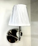 Pottery Barn Bethany Single Brushed Nickel Wall Sconce W/fabric Shade New. Fixed Price $65.00.