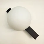 Estiluz Circ Collection A-3720 10W Led Wall Sconce W/glass Shade In Black. Fixed Price $399.99.