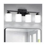 Black Bathroom Fixtures, 4-LIGHT Modern Vanity Over Mirror, Wall .... Fixed Price $118.82.
