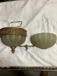 Murray Feiss Baroque Brulee Gold Wall-mount Sconce -with Extra Globe. Fixed Price $54.00.