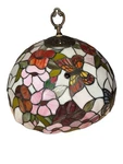 Dale Tiffany Butterfly Stained Glass Shade. Fixed Price $300.00.