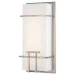 George Kovacs P465-084 Brushed Nickel Ada Modern Wall Sconce Etched Opal Glass. Fixed Price $154.95.