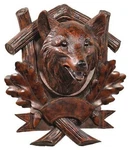 Rustic Fox Head Wall Trophy-handcrafted Usa Decor. Fixed Price $410.00.