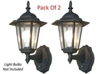 Pack Of 2 Outdoor Wall Mount Lighting System With Auto Dusk-to-dawn Illumination. Fixed Price $40.00.