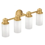 Moen DN0764BG Brushed Gold Four Globe Bath Light. Fixed Price $293.55.
