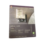 Allen + Roth Quinn Led Wall Sconce Lighting Clear Glass Crystal Shade Chrome. Fixed Price $55.99.