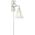 Crystorama FUL-901-PN Fulton Swing Arm Wall Lamp Polished Nickel. Fixed Price $298.00.