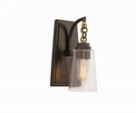 Kalco 504921 Dillon 11" Tall Wall Sconce - Milled Iron. Fixed Price $225.00.