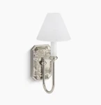 Kohler Celano Polished Nickel 16.5IN Wall Sconce Chinese Lantern Style Light. Fixed Price $264.94.