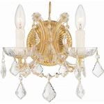 Crystorama 4472-GD-CL-SAQ Maria Theresa Sconce Wall Light In Clear Spectra, Gold. Fixed Price $360.22.