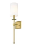 Z-lite 811-1S-WH Camila 26" Tall Wall Sconce Brass. Fixed Price $172.00.