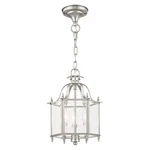 Livex Lighting 4403-91 Home Basics Brushed Nickel Hanging Lantern. Fixed Price $84.99.