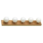 5 Honey Oak Vanity Fixture Contemporary Bathroom Lighting Dimmable. Fixed Price $52.39.