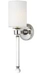 Maxim 16109WT Nickel Lucent 21" Wall Sconce With Fabric Shade. Fixed Price $88.40.