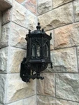 Heavy Cast Iron Victorian Style Gothic Wall Sconces JXM001. Fixed Price $650.00.