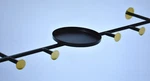 Bloomingville Metal Wall Shelf & Hooks Pack 32" Black Finish. Fixed Price $40.14.