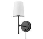 Hampton Bay Ridgeway 1-LIGHT Matte Black Wall Sconce Bulb Not Included. Fixed Price $22.67.