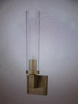 Z-lite Beau 4.5 In. 1-LIGHT Wall Sconce Rubbed Brass With Clear Glass Shade. Fixed Price $85.45.