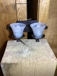 Quoizel LP86021B Glass Wall Sconce Lighting Shades Dark Bronze Color. Fixed Price $65.00.
