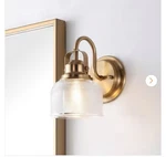 Jonathan Virginia 5.75 In. 1-LIGHT Brass Gold Metal/glass Led Vanity. Fixed Price $55.95.