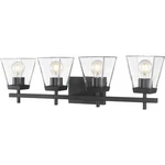 Z-lite 819-4V-MB Lauren Light 30.5 Inch Matte Black Vanity Wall. Fixed Price $426.00.