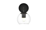 Elegant Lighting LD7321W6 Genesis 10" Tall Bathroom Sconce - Black. Fixed Price $62.00.