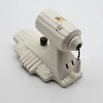 Vtg Porcelier Porcelain Underwriters Electric Floral Wall Sconce Light Fixture. Fixed Price $35.00.
