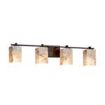Justice Design Alabaster Rocks! Era 4-LIGHT Vanity, Bronze ALR-8444-15-DBRZ. Fixed Price $312.00.