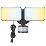 Leonlite 25W 3CCT Plug In Led Security Light, Motion Sensor & Dusk To Bronze. Fixed Price $60.99.