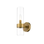 Z-lite Datus Light Wall Sconce In Rubbed Brass/clear 4008-1S-RB. Fixed Price $99.99.