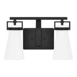 Home Decorators Clermont 14.75 In. 2-LIGHT Matte Black Bathroom Vanity. Fixed Price $29.54.