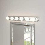 Hampton Bay 6-LIGHT Chrome Flush Mount Raceway Vanity Bath Bar Fixture. Fixed Price $30.00.