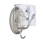 Golden Lighting Calla 1-LIGHT Vanity Peruvian Silver With Water Glass. Fixed Price $49.99.