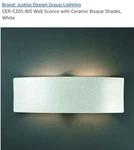 Justice Design Group Ceramic Flush Mounted CER-5205-NAVS Light Fixture *new*. Fixed Price $30.00.