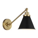 Wellfleet Single Arm Cone Task Sconce By Visual Comfort CW1121MBKBBS. Fixed Price $210.00.