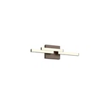 Kuzco Anello Minor 18" Led Vanity, Walnut/frosted Acrylic Diffuser VL52718-WT. Fixed Price $262.00.