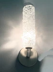 Lbl Lighting Mini Isis Cylinder Wall Sconce Clear Glass Satin Nickel Mid Century. Fixed Price $26.95.