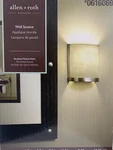 Allen + Roth, "merington" 6.5-IN Brushed Nickel Vanity Sconce Light Textured. Fixed Price $44.00.